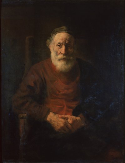 Portret van een Oude Man door Rembrandt van Rijn